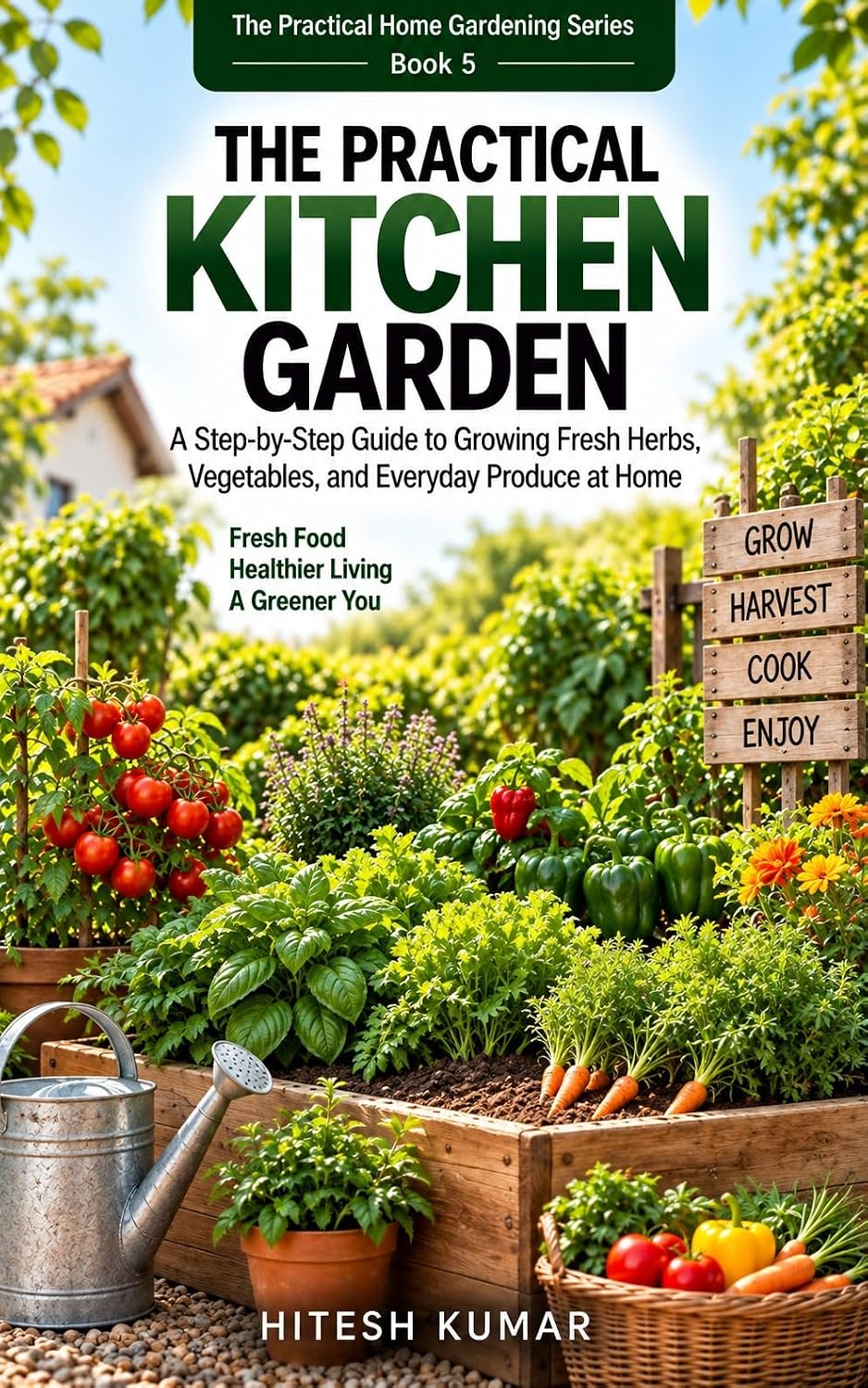 The Practical Kitchen Garden: A Step-by-Step Guide to Growing Fresh Herbs, Vegetables, and Everyday Produce at Home (The Practical Home Gardening Series Book 5) (English Edition) baixar o livro de graça