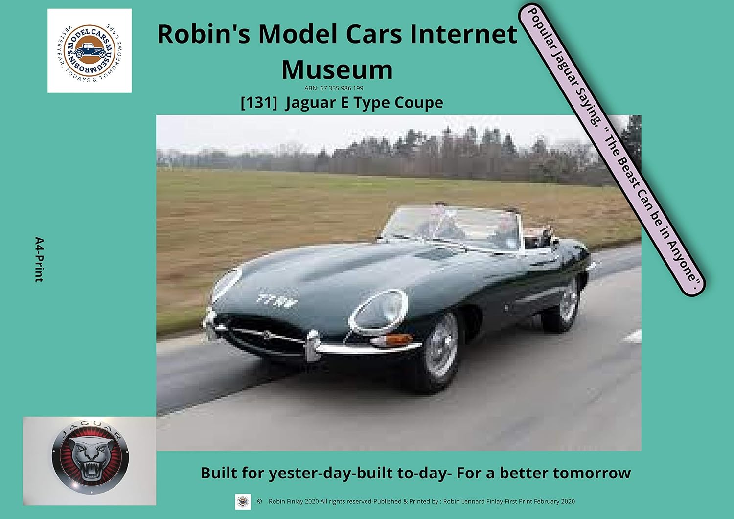 [131] Jaguar E Type Coupe: Popular Jaguar Saying "The Beast Can be in Anyone". (English Edition) baixar o livro de graça