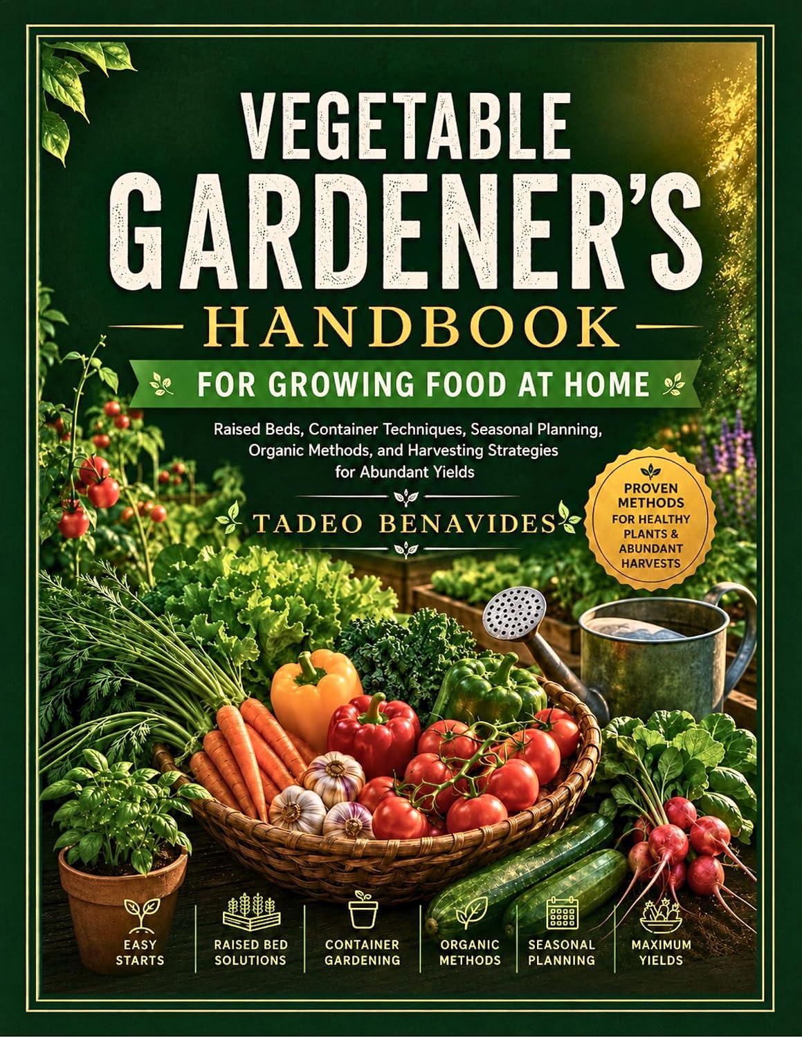 ler totalmente VEGETABLE GARDENER'S HANDBOOK FOR GROWING FOOD AT HOME: Raised Beds, Container Techniques, Seasonal Planning, Organic Methods, and Harvesting Strategies for Abundant Yields (English Edition)