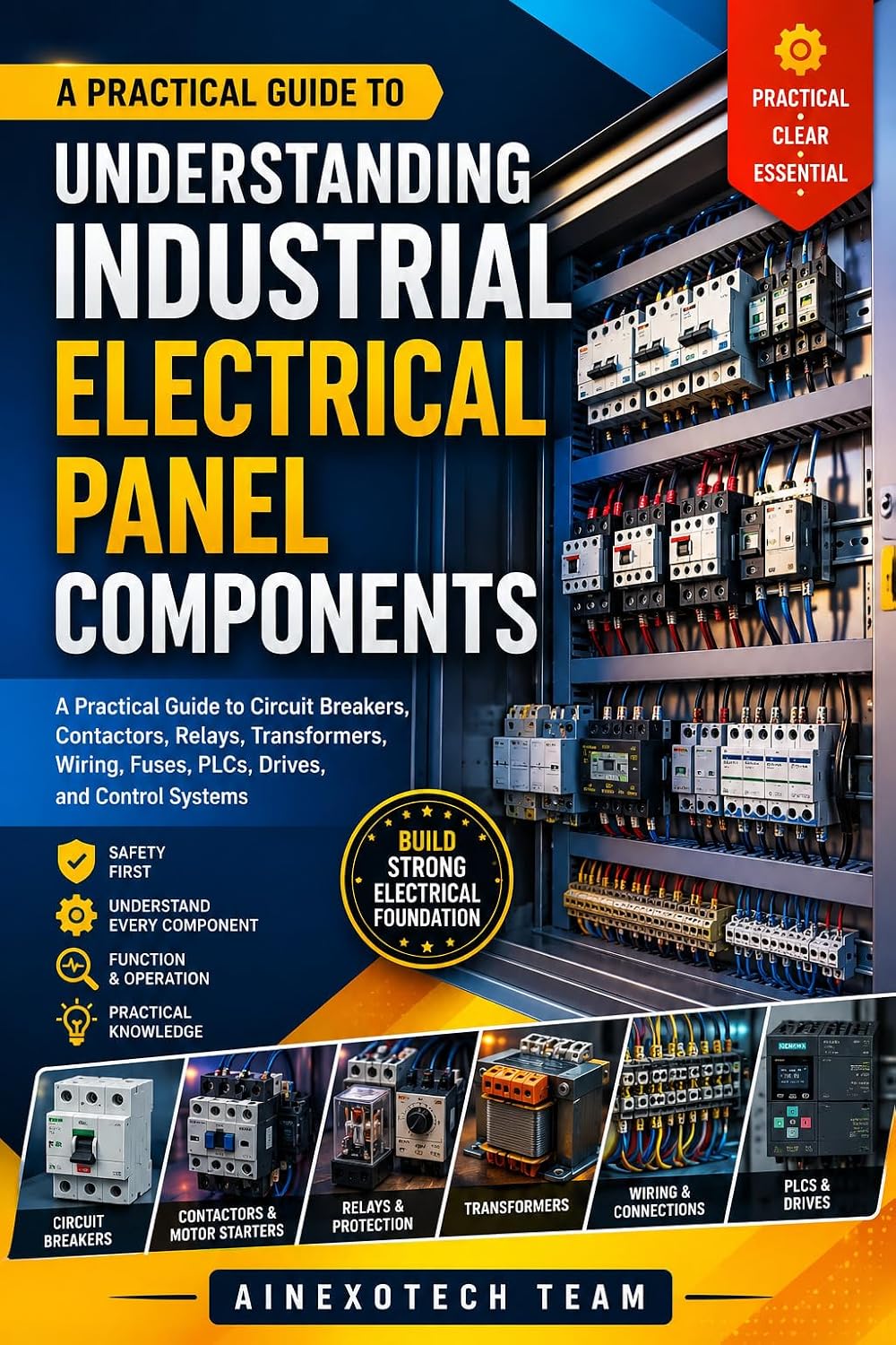 Understanding Industrial Electrical Panel Components: A Practical Guide to Circuit Breakers, Contactors, Relays, Transformers, Wiring, Fuses, PLCs, Drives, and Control Systems (English Edition) baixar o livro de graça