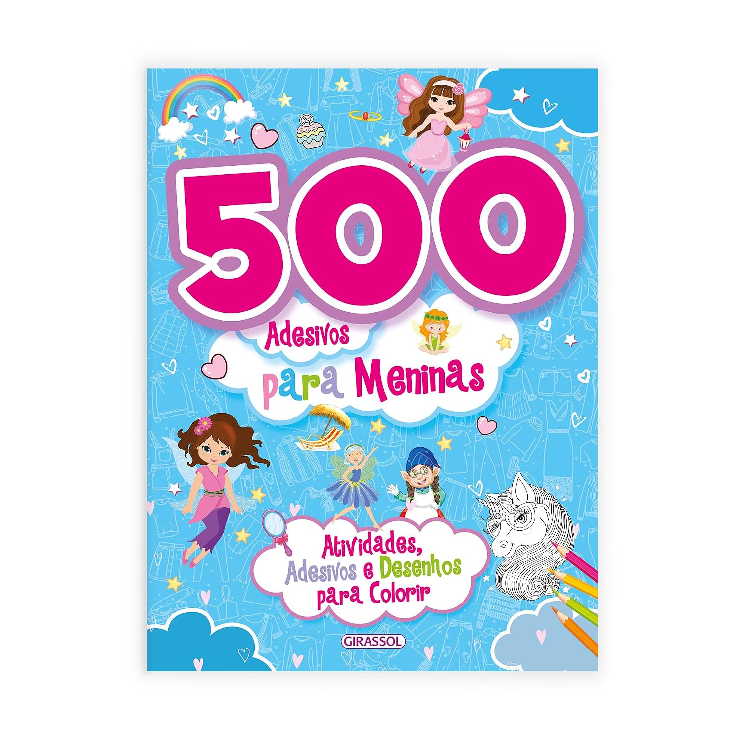 500 Adesivos para meninas - azul baixar o livro de graça