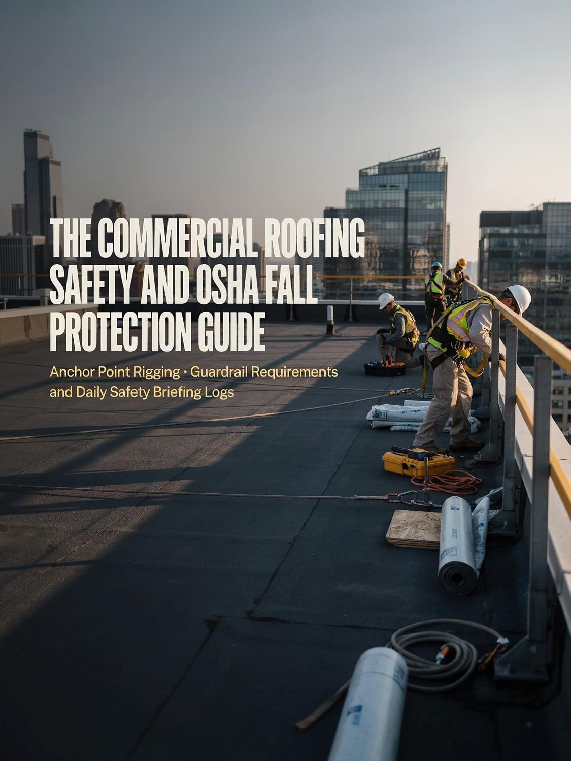 capítulo por capítulo baixar The Commercial Roofing Safety and OSHA Fall Protection Guide: Anchor Point Rigging Guardrail Requirements and Daily Safety Briefing Logs (English Edition)