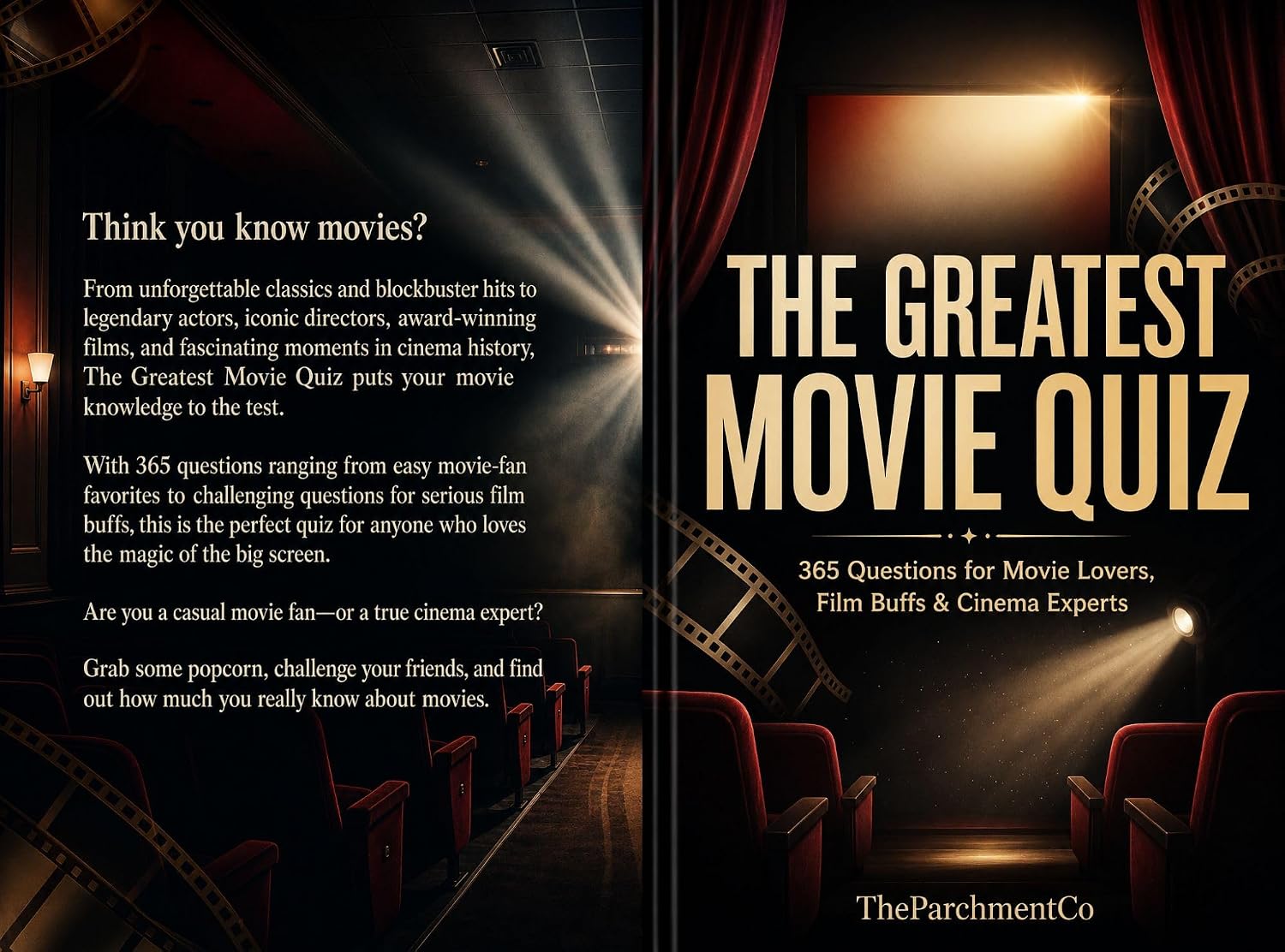 ler totalmente THE GREATEST MOVIE QUIZ: 365 Questions for Movie Lovers, Film Buffs & Cinema Experts (English Edition)