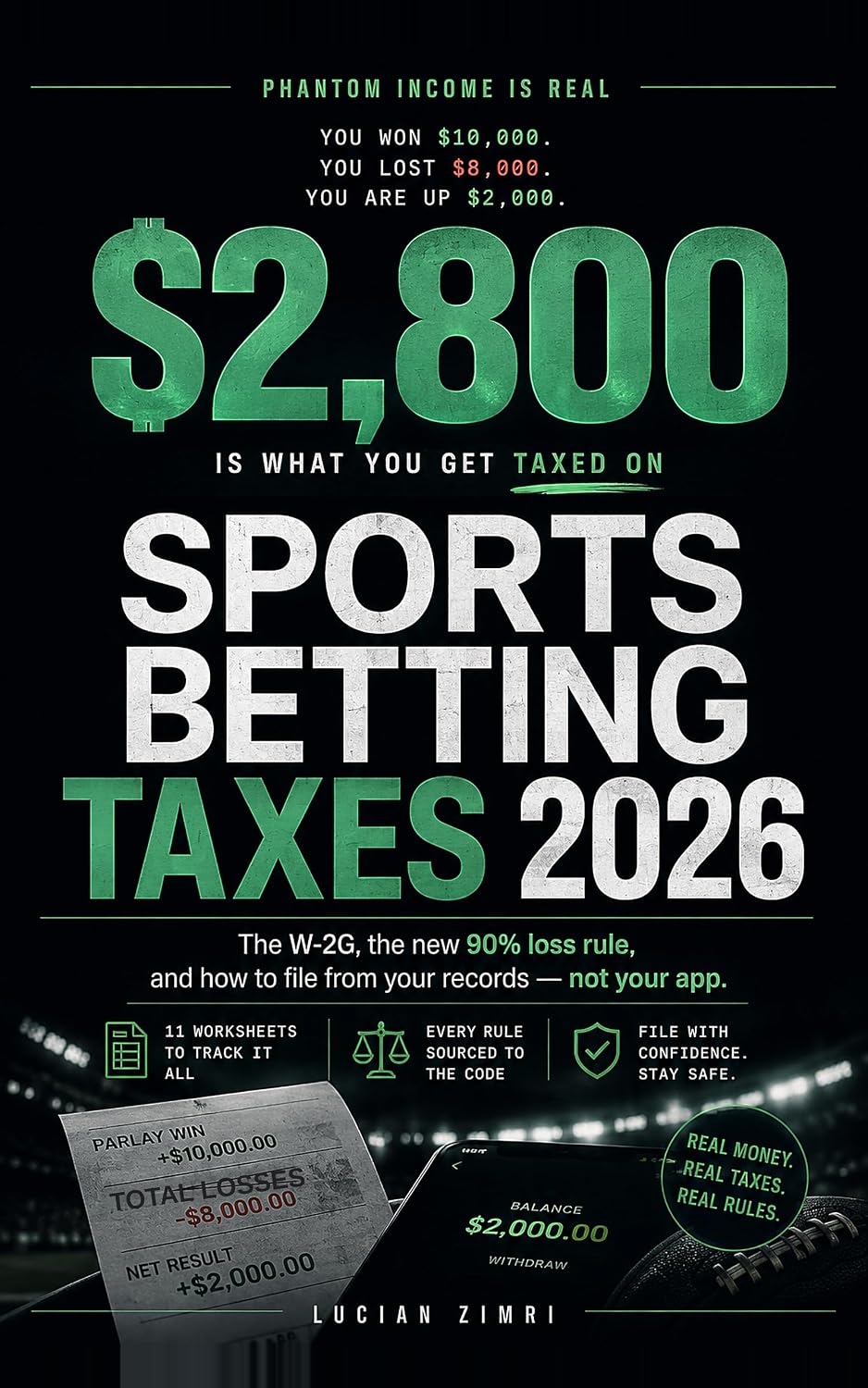 Sports Betting Taxes 2026: The W-2G, the 90% Loss Rule, and How to File From Your Records — Not Your App (English Edition) baixar o livro de graça