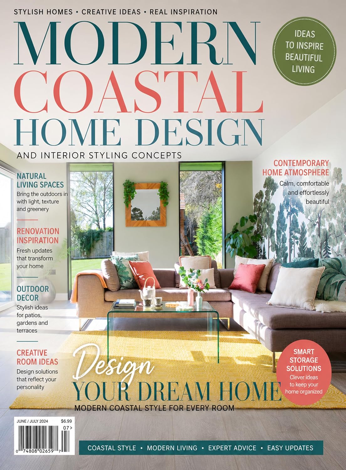 Modern Coastal Home Design and Interior Styling Concepts: Natural Living Spaces Renovation Inspiration Outdoor Decor Creative Room Ideas and Contemporary Home Atmosphere (English Edition) baixar livro de graça