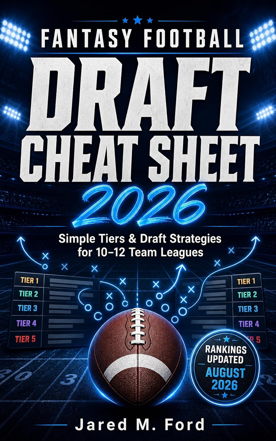 ler totalmente Fantasy Football Draft Cheat Sheet 2026: Simple Tiers & Draft Strategies for 10–12 Team Leagues (English Edition)