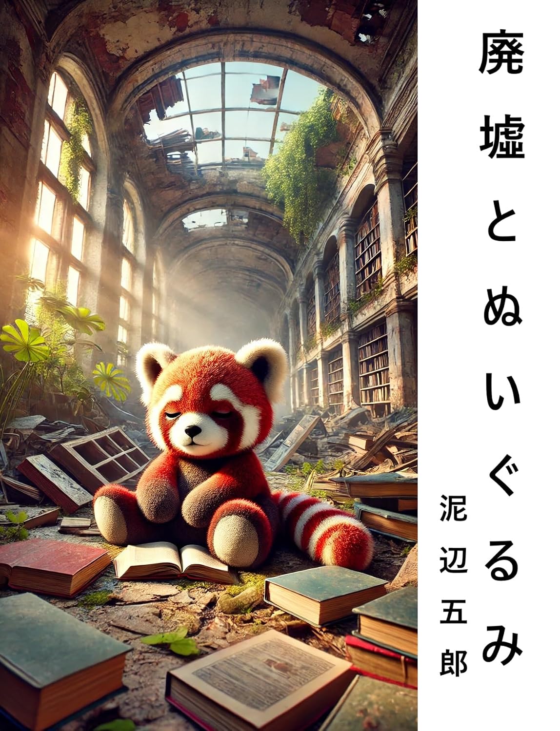 capítulo por capítulo baixar Ruins and Plush Toys: An illustration collection of plush toys living in ruins featuring a red panda sleeping in the ruins of a library and a bear reading... humanity has perished (Japanese Edition)