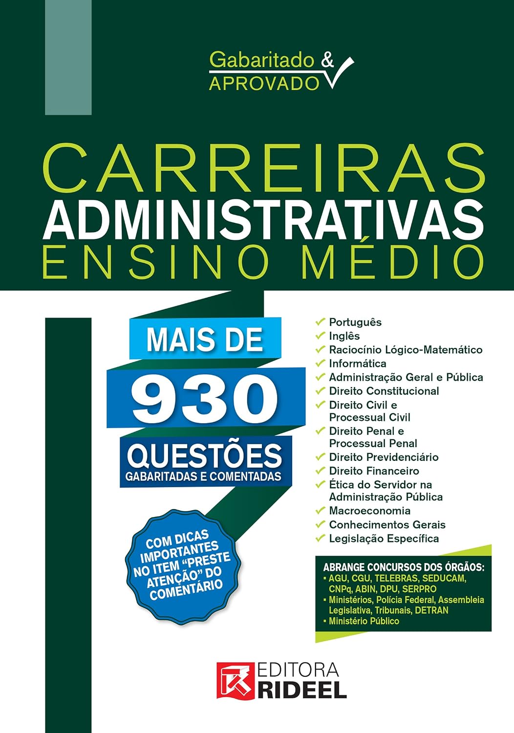 ler totalmente Gabaritado e Aprovado – Carreiras Administrativas (Ensino MÉDIO)