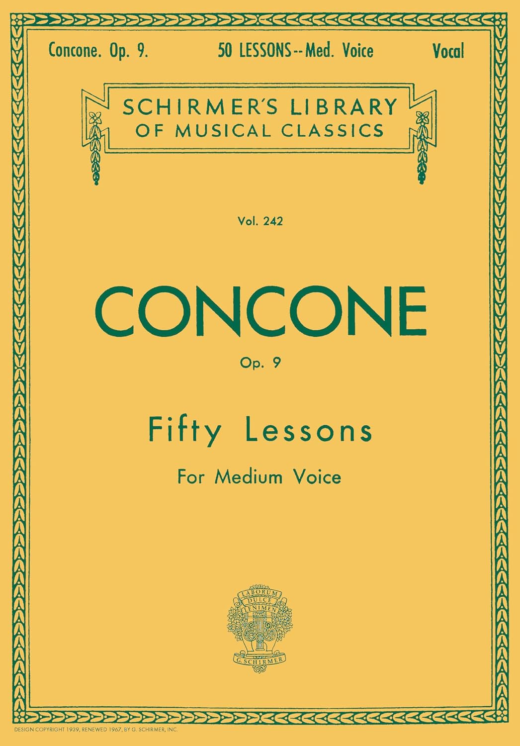 capítulo por capítulo baixar 50 Lessons, Op. 9: Schirmer Library of Classics Volume 242 Medium Voice