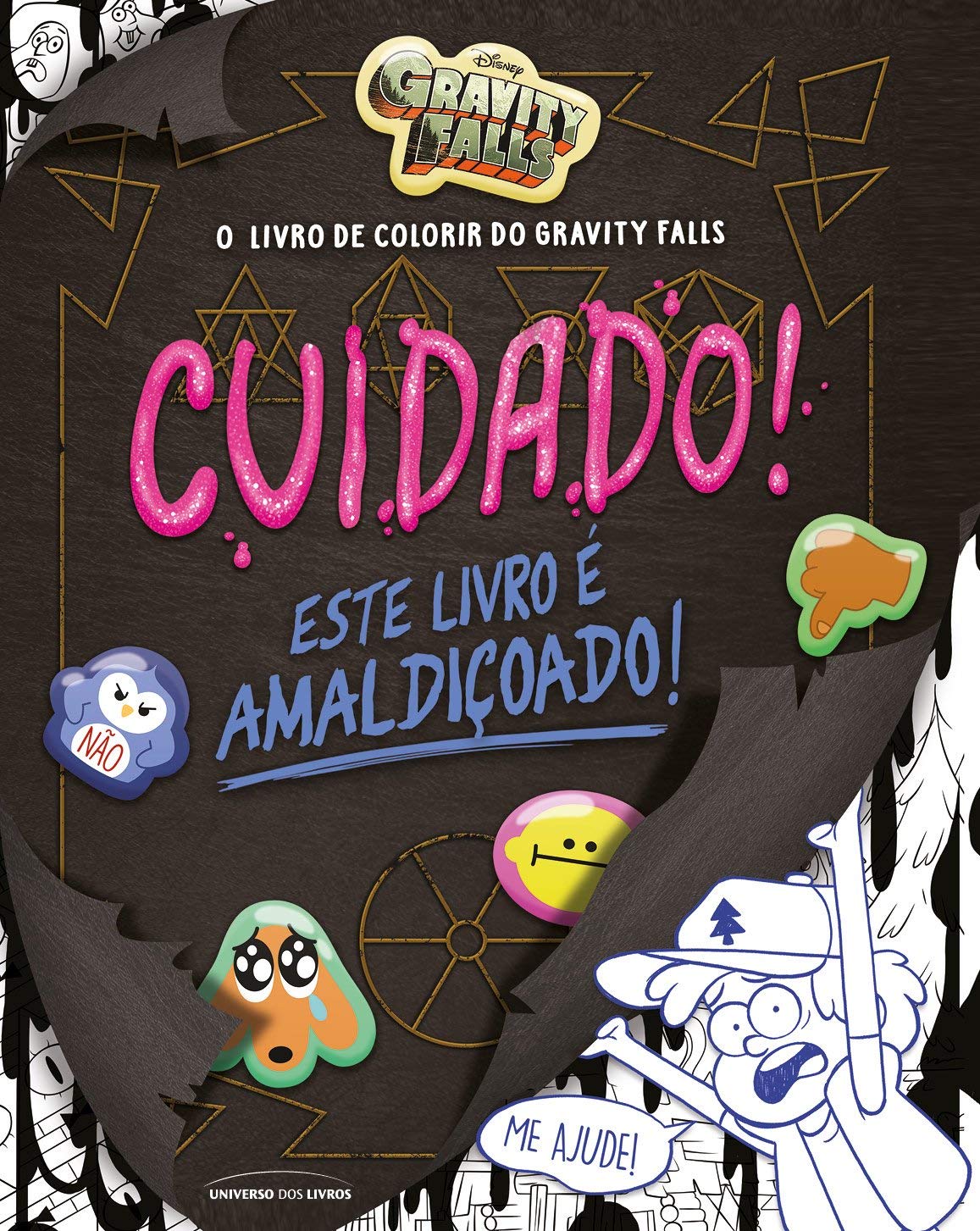 O livro de colorir do Gravity Falls: Cuidado! Este livro é amaldiçoado!