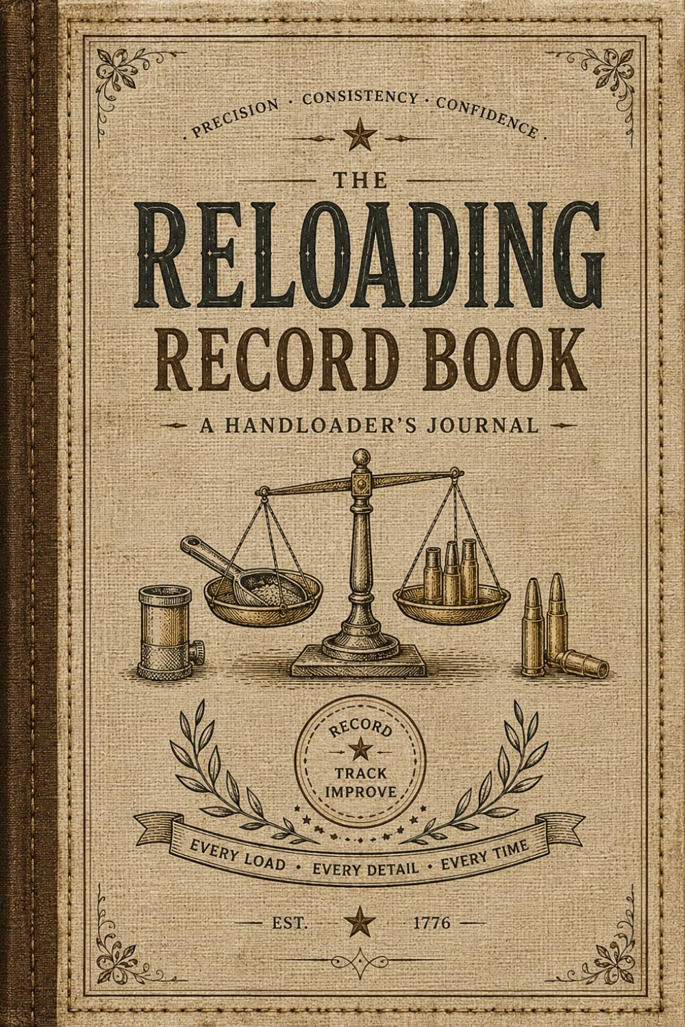 Reloading Record Book: Ammunition Load Tracking Journal for Chronograph Data, Component Details and Accuracy Measurements baixar livro de graça