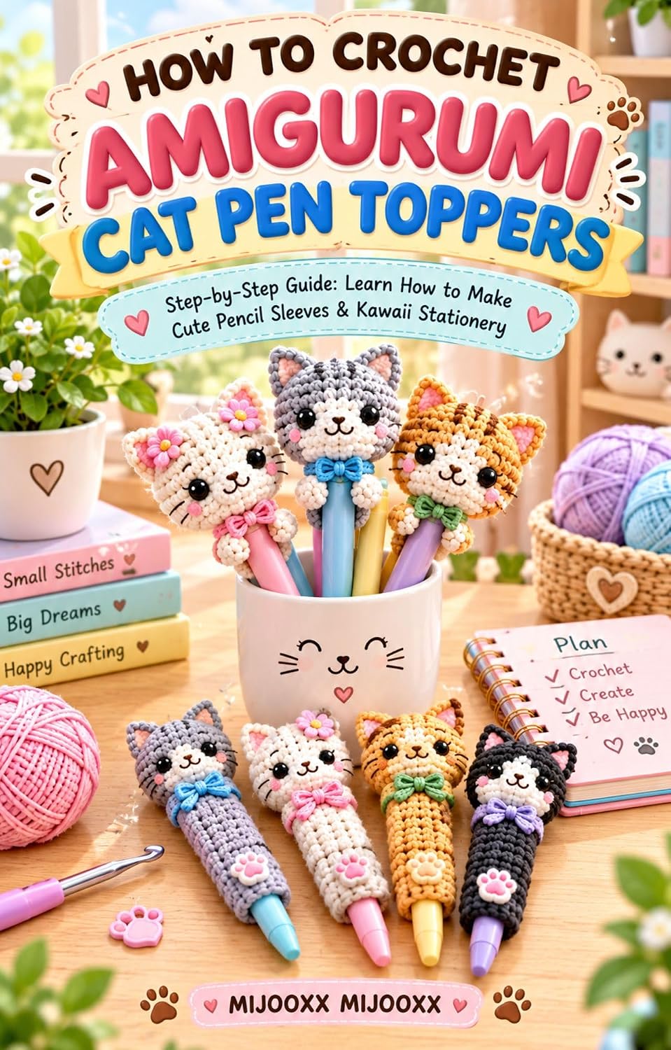 How to Crochet Amigurumi Cat Pen Toppers: Step-by-Step Guide: Learn How to Make Cute Pencil Sleeves (English Edition) baixar o livro de graça