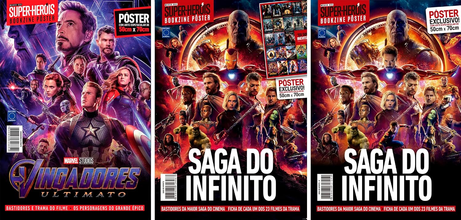 capítulo por capítulo baixar Vingadores - Coleção 3 pôsteres - Superpôster Mundo dos Super-Heróis