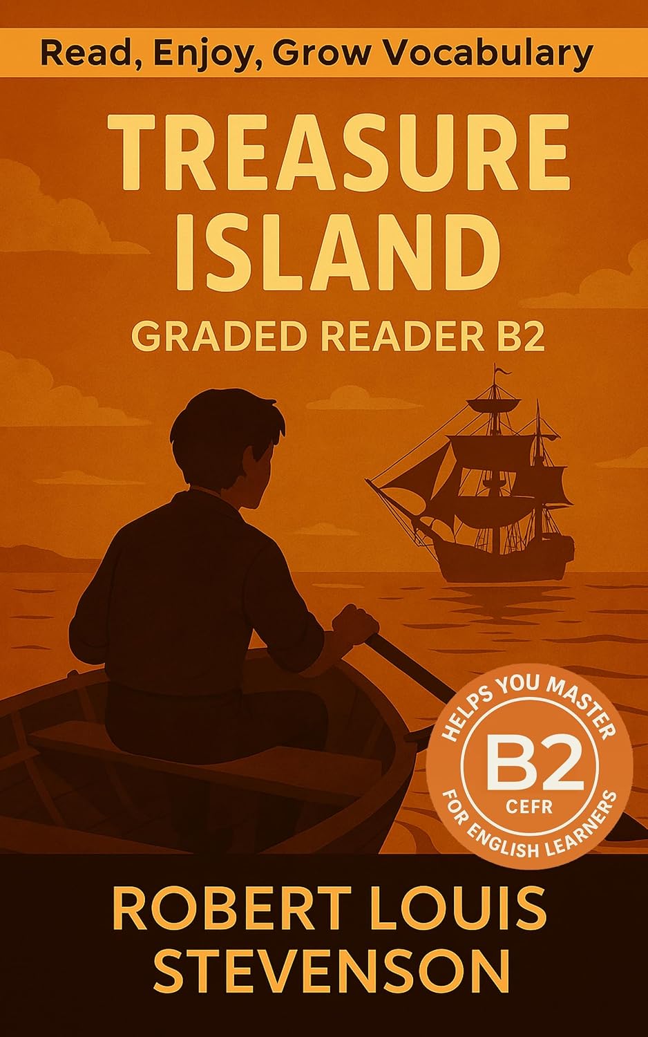 Treasure Island - Graded Reader B2: Retold Short Story for English Learners and Young Adult Classic Lovers – Build Vocabulary with Easy English Books (Treasure ... Read & Rise Book 3) (English Edition)