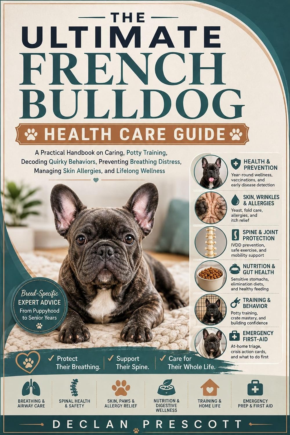 ler totalmente The Ultimate French Bulldog Health Care Guide: A Practical Handbook on Caring, Potty Training, Decoding Quirky Behaviors, Preventing Breathing Distress,... and Lifelong Wellness (English Edition)