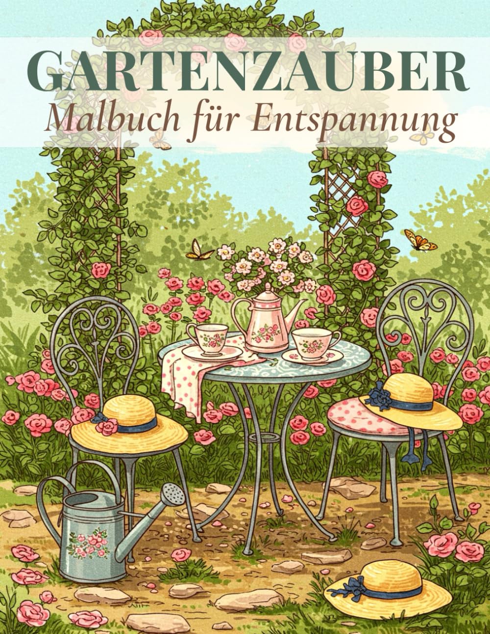 capítulo por capítulo baixar Gartenzauber – Malbuch für Entspannung: Entspannende Gartenkunst zum Ausmalen – eine kleine Auszeit vom Alltag (German Edition)