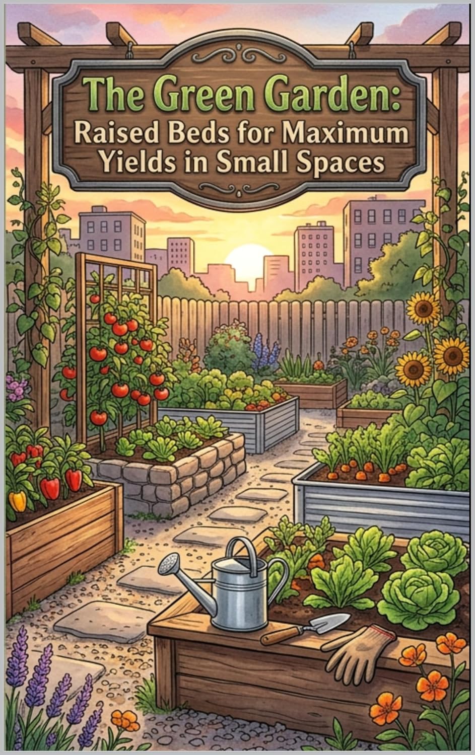ler totalmente The Green Garden: Raised Beds for Maximum Yields in Small Spaces (English Edition)