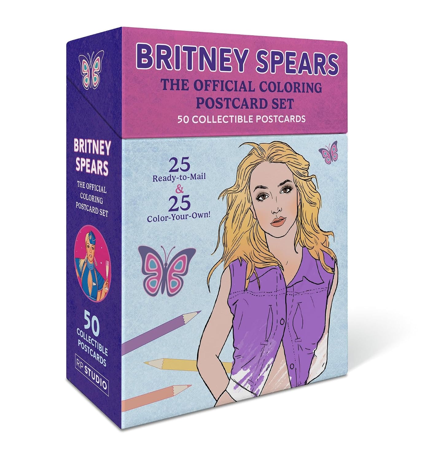 Britney Spears: The Official Coloring Postcard Set: 50 Collectible Postcards (25 Ready-to-Mail + 25 Color-Your-Own!) baixar o livro de graça