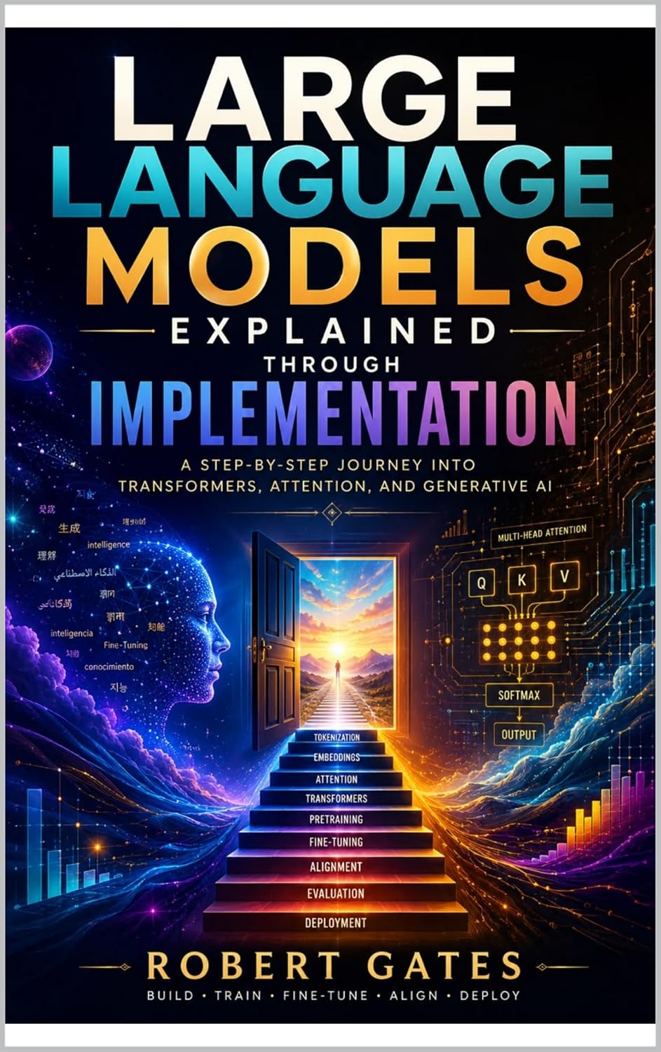 ler totalmente Large Language Models Explained Through Implementation: A Step-by-Step Journey into Transformers, Attention, and Generative AI (English Edition)