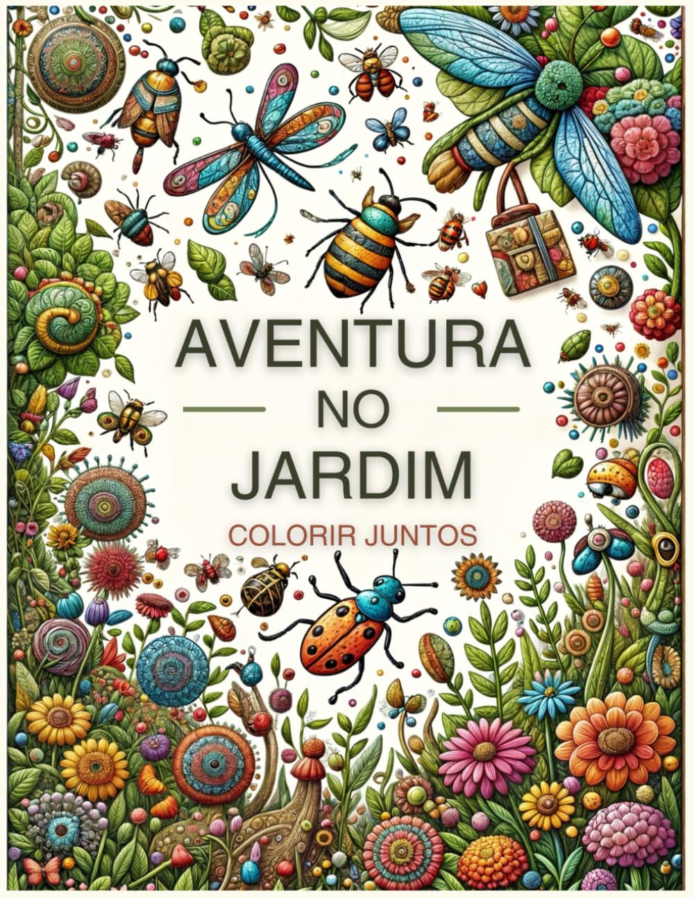 Aventura no jardim. Colorir juntos: 32 designs exclusivos e recortados. Livro educativo de insetos, bichos, flores e mandalas para descobrir e... com diversão garantida. (Portuguese Edition) baixar livro de graça
