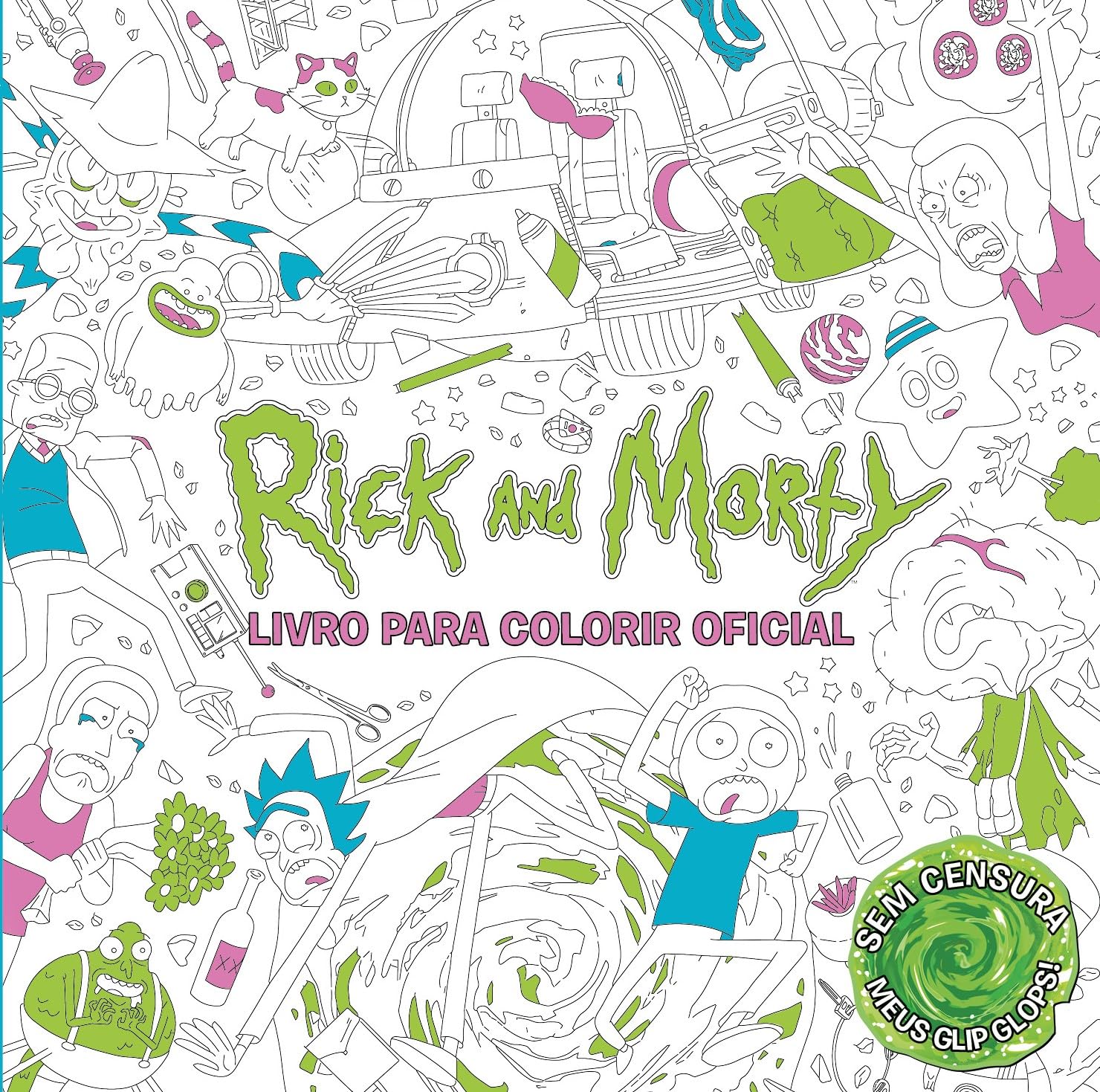 ler totalmente Rick and Morty Livro para Colorir Oficial