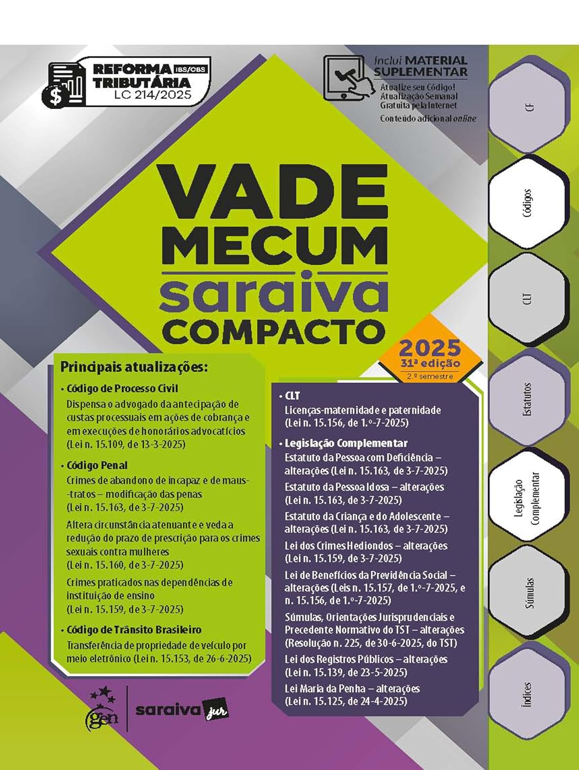 ler totalmente Vade Mecum Saraiva Compacto - 31ª Edição 2025