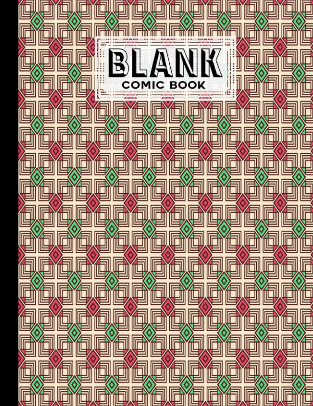 Blank Comic Book: Rhombuses Cover Blank Comic Book, Create Your Own Story, Journal, Notebook, Sketchbook for Kids and Adults, 120 Pages - Size 8.5" x 11" Notebook by Rico Romer baixar o livro de graça
