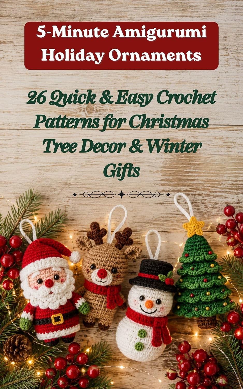 capítulo por capítulo baixar 5-Minute Amigurumi Holiday Ornaments: 26 Quick & Easy Crochet Patterns for Christmas Tree Decor & Winter Gifts (English Edition)