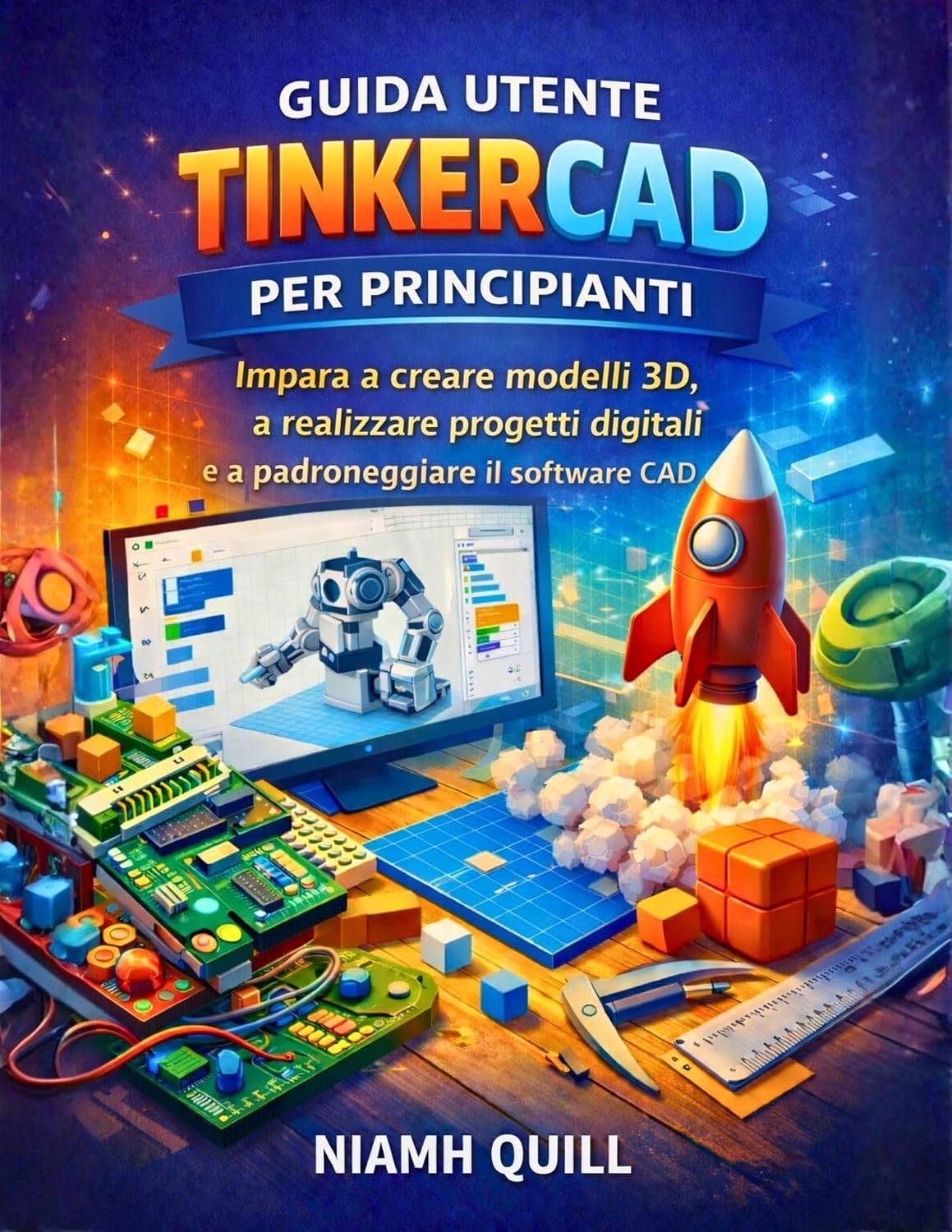 ler totalmente GUIDA UTENTE TINKERCAD PER PRINCIPIANTI: Impara a creare modelli 3D, a realizzare progetti digitali e a padroneggiare il software CAD (Italian Edition)