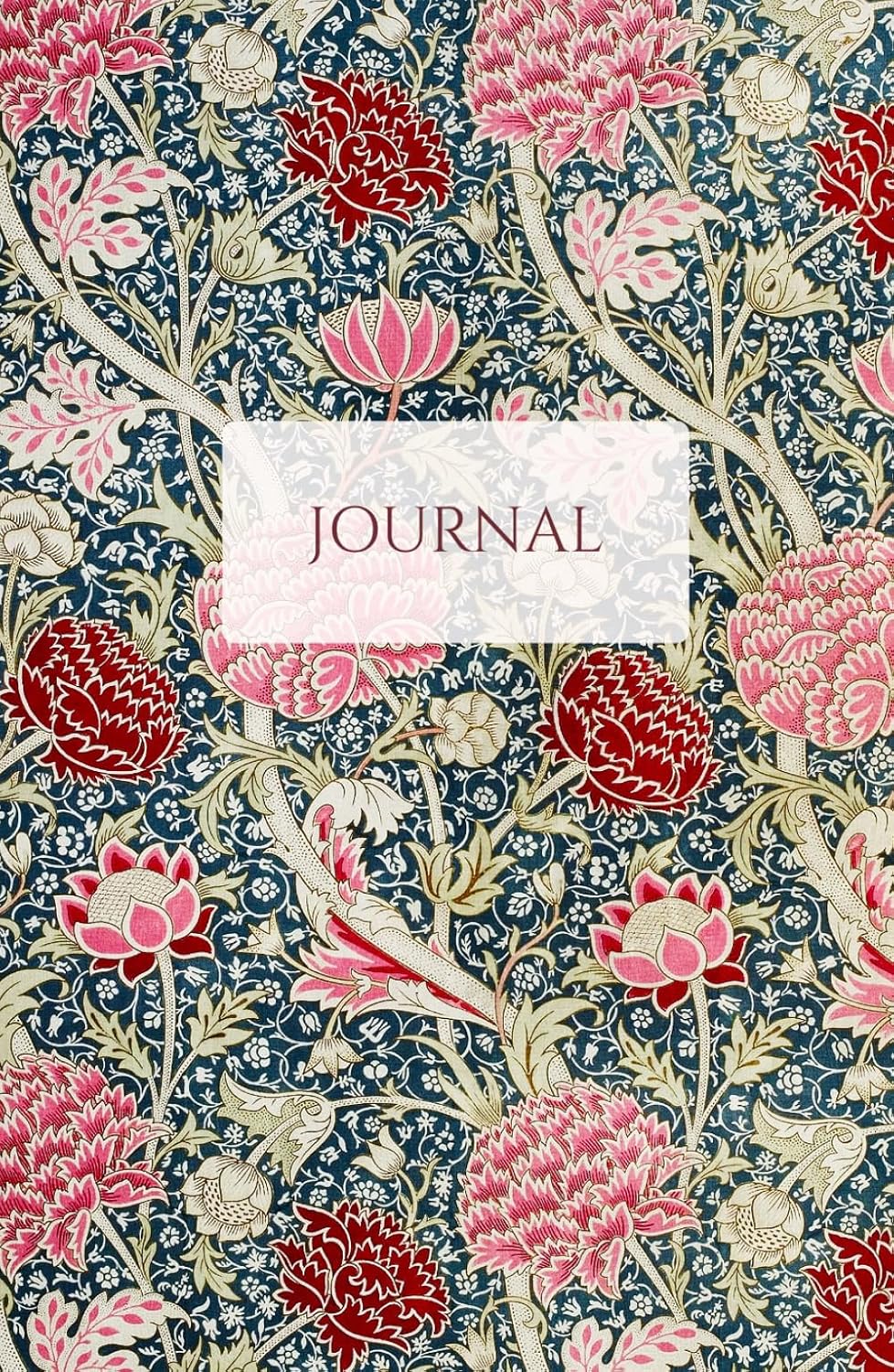 ler totalmente William Morris Floral Pattern Journal: 200 Pages Cream Paper, Hardcover Notebook for Writing and Journaling
