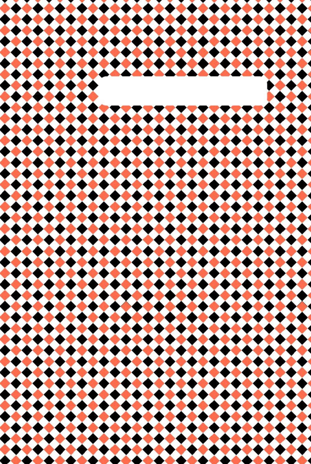ler totalmente Orange and Black lined journal