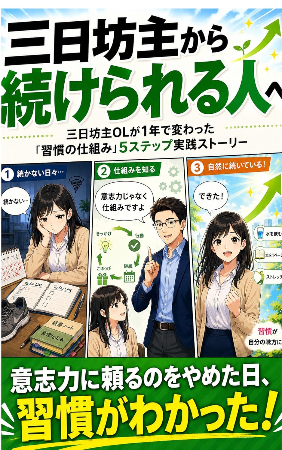ler totalmente Mikkabozu Kara Tsuzukerareru Hito E: Mikkabozu OL Ga Ichinen De Kawatta Shukan No Shikumi Go Suteppu Jissen Sutorii (Ponoa Shuppan) (Japanese Edition)