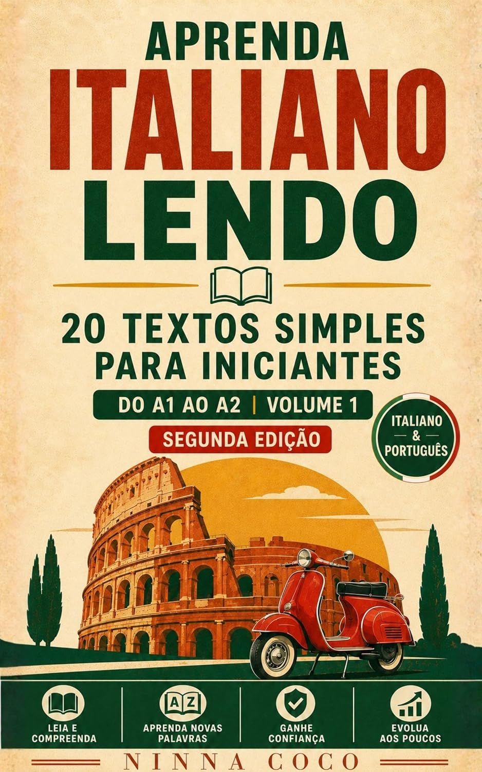Aprenda Italiano Lendo: 20 Textos Simples para Iniciantes - Nível A1 a A2 | Volume 1 baixar livro de graça