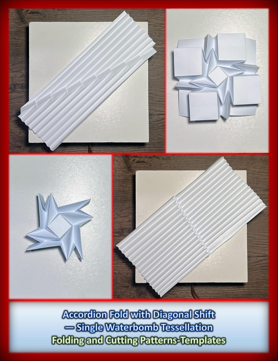 Accordion Fold with Diagonal Shift - Single Waterbomb Tessellation. Folding and Cutting Patterns-Templates (English Edition) baixar livro de graça