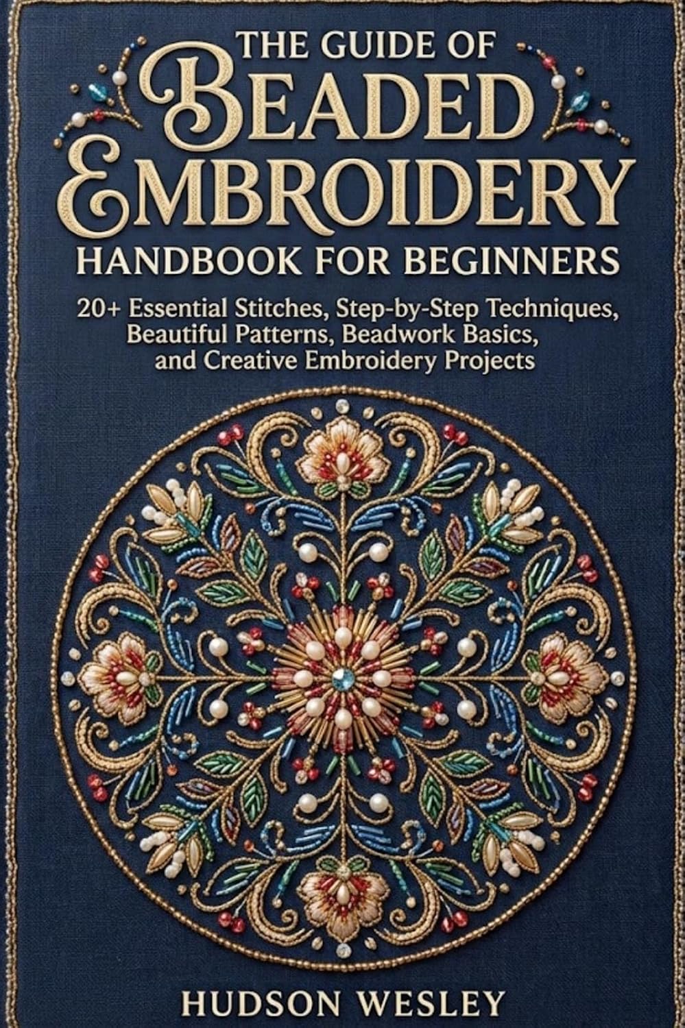ler totalmente The Guide Of Beaded Embroidery Handbook For Beginners: 20+ Essential Stitches, Step-by-Step Techniques, Beautiful Patterns, Beadwork Basics, and Creative Embroidery Projects (English Edition)