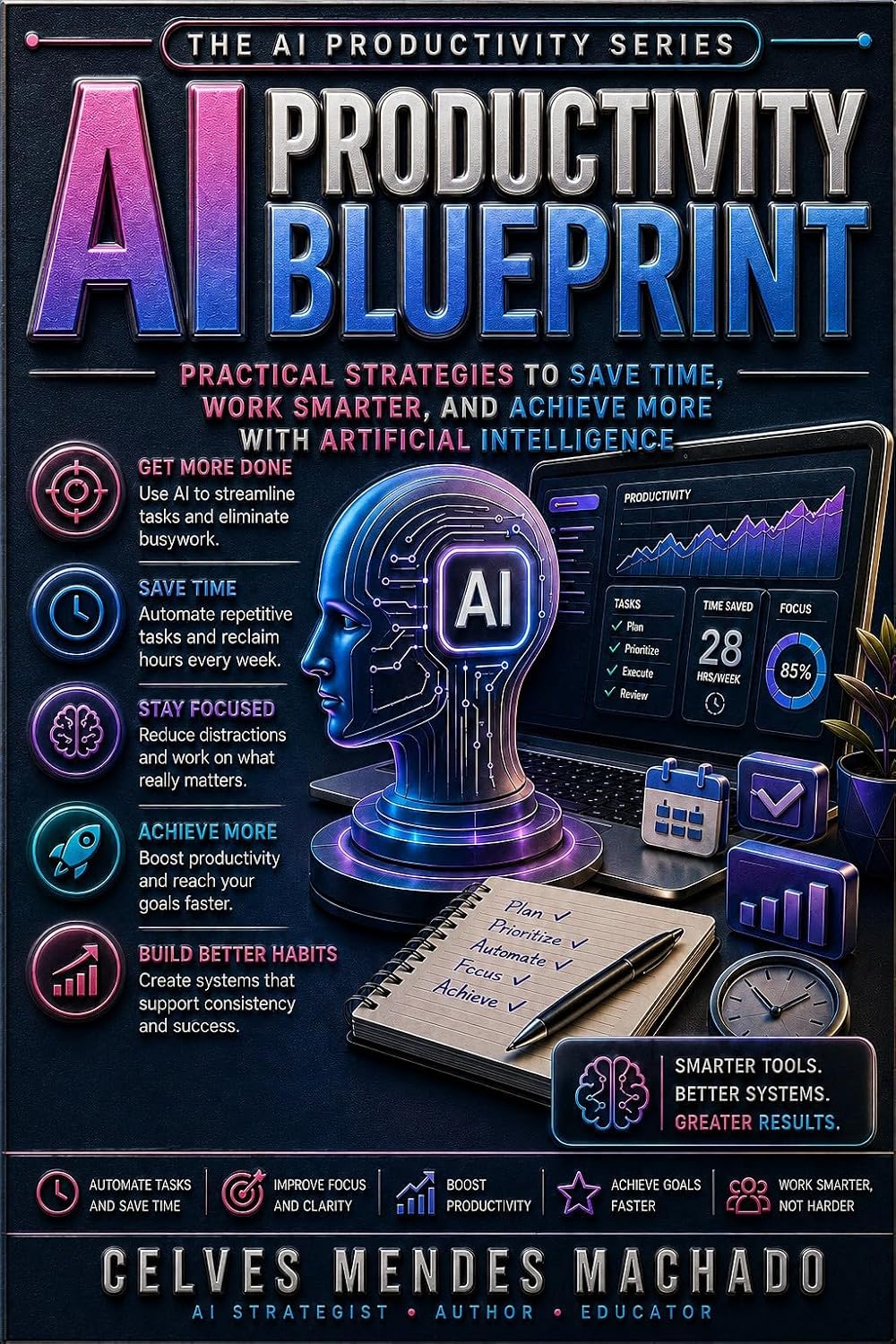 ler totalmente AI Productivity Blueprint: Practical Strategies to Save Time, Work Smarter, and Achieve More with Artificial Intelligence (The AI Productivity Series Book 1) (English Edition)