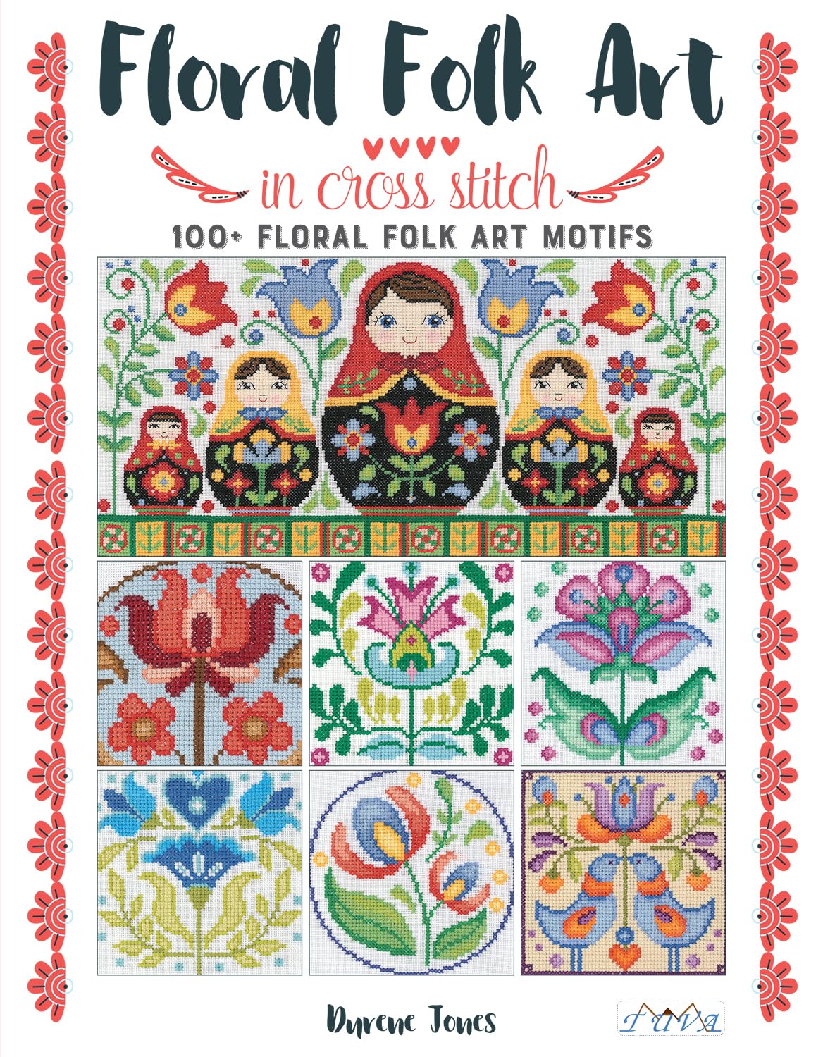 Floral Folk Art in Cross Stitch baixar o livro de graça