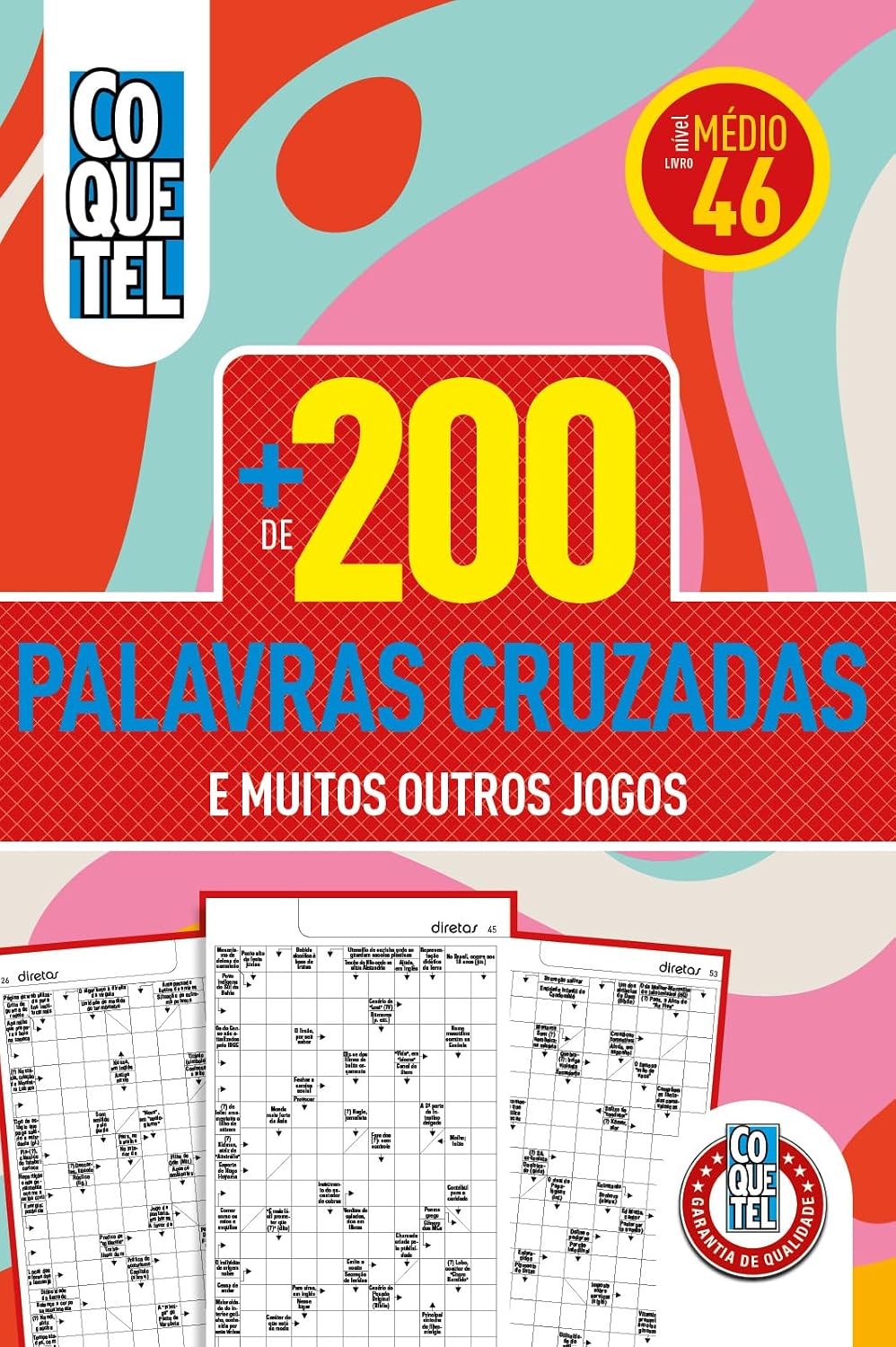 Livro Coquetel Mais de 200 Palavras Cruzadas 46
