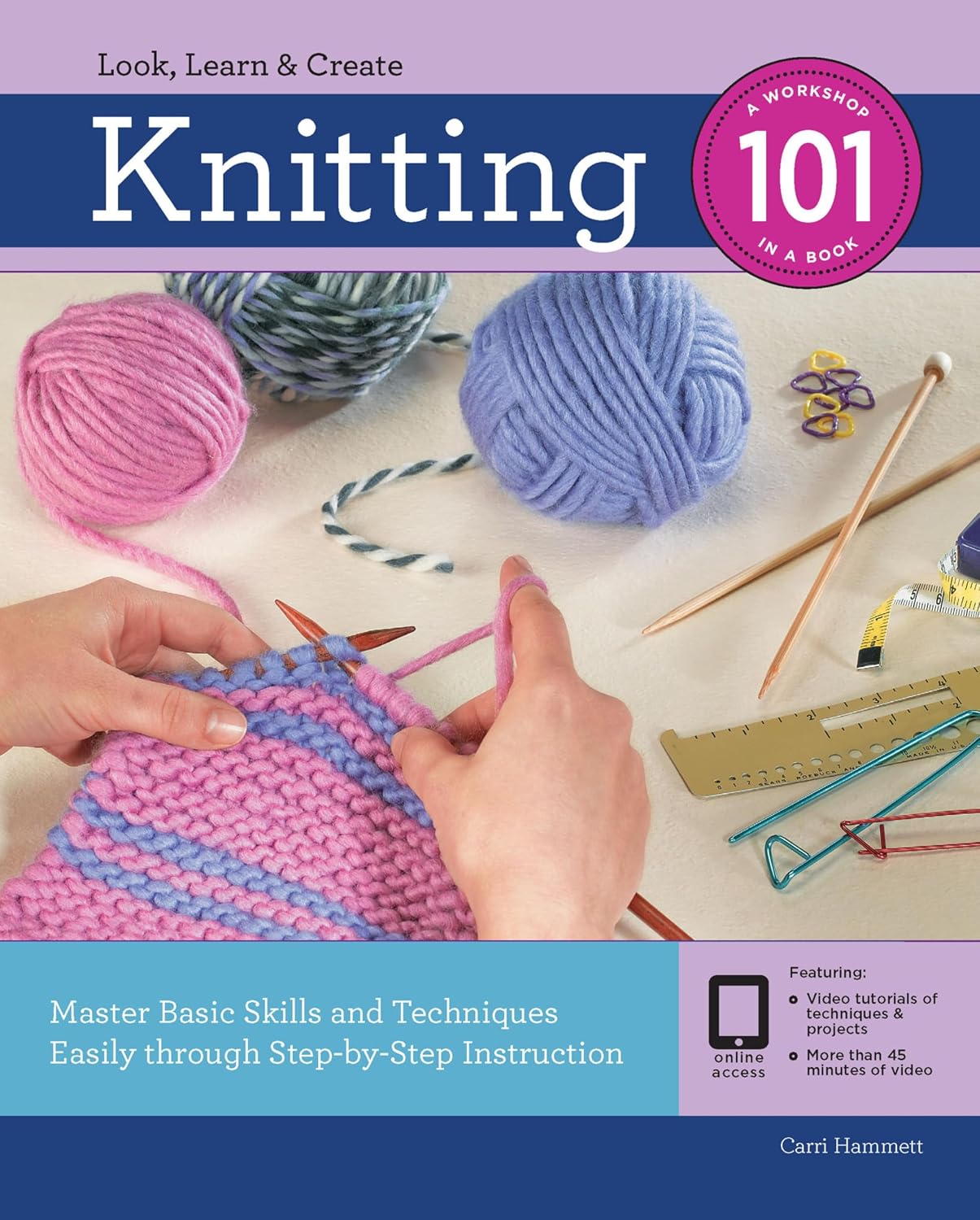 ler totalmente Knitting 101: Master Basic Skills and Techniques Easily through Step-by-Step Instruction (English Edition)