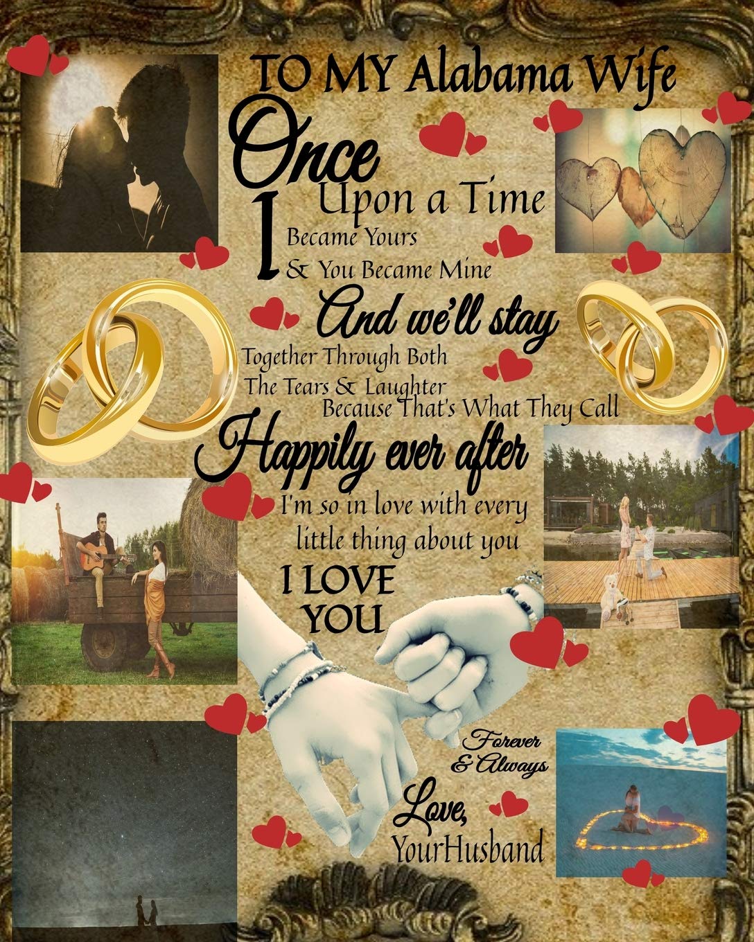 To My Alabama Wife Once Upon A Time I Became Yours & You Became Mine And We'll Stay Together Through Both The Tears & Laughter: Blank Love Book -... And Loving Husband Gift For Religious Women baixar o livro de graça