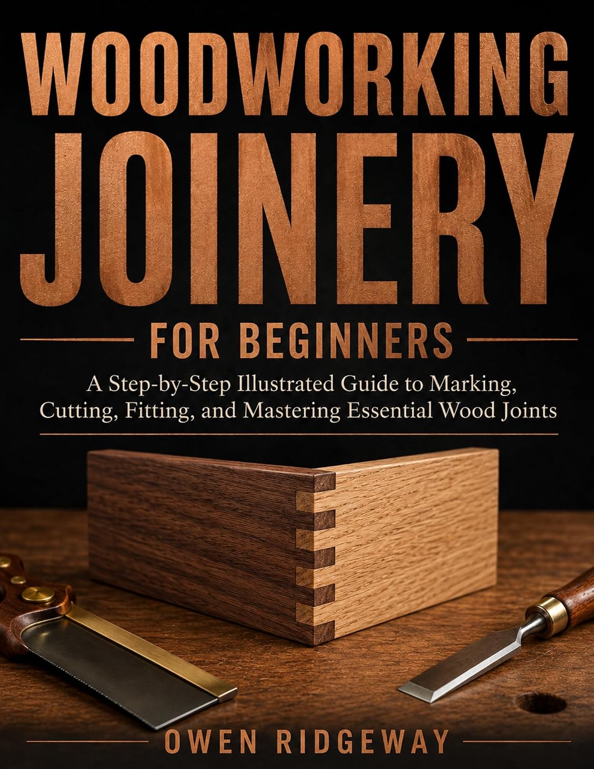 ler totalmente Woodworking Joinery for Beginners: A Step-by-Step Illustrated Guide to Marking, Cutting, Fitting, and Mastering Essential Wood Joints (English Edition)