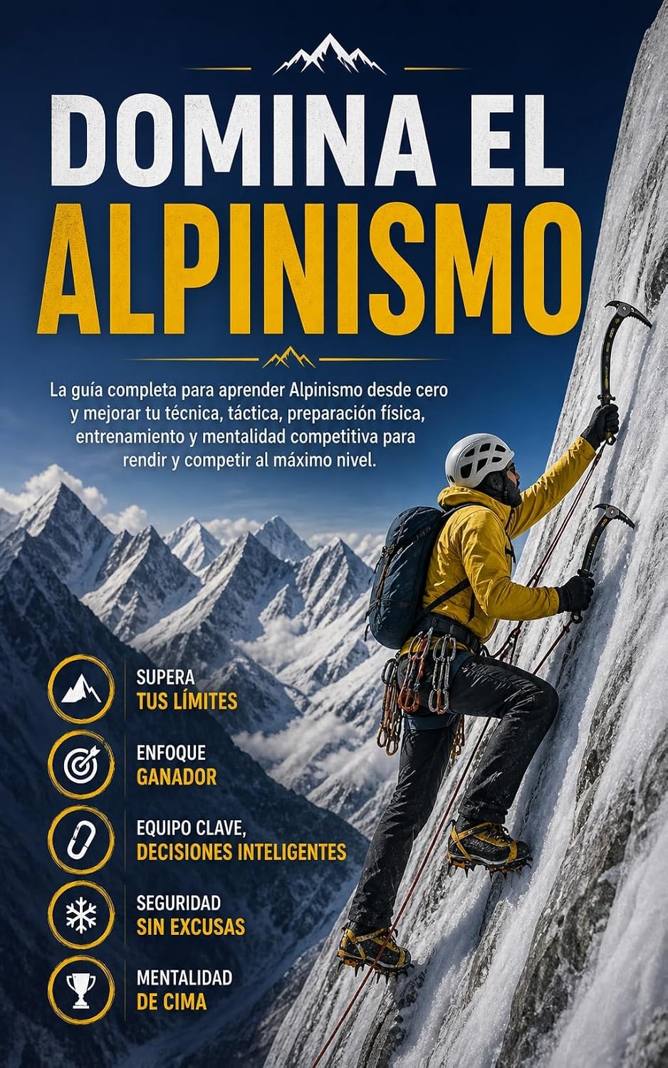 Domina el Alpinismo: La guía completa para aprender Alpinismo desde cero y mejorar tu técnica, táctica, preparación física, entrenamiento y mentalidad... y competir al máximo (Spanish Edition) baixar o livro de graça