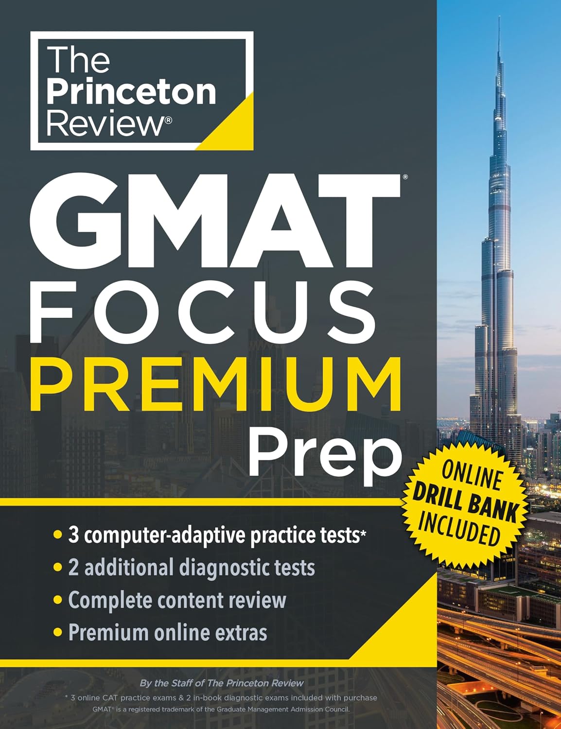 ler totalmente Princeton Review GMAT Focus Premium Prep: 3 Full-Length Cat Practice Exams + 2 Diagnostic Tests + Complete Content Review