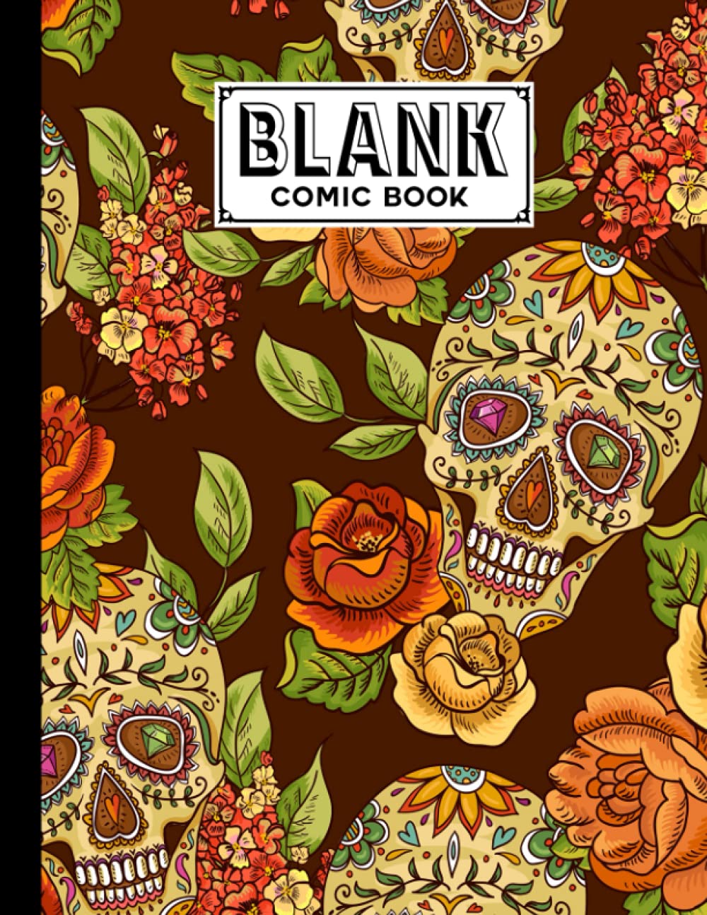 Blank Comic Book: Skull Cover Blank Comic Book, Create Your Own Story, Journal, Notebook, Sketchbook for Kids and Adults, 120 Pages - Size 8.5" x 11" Notebook by Maike Kohl baixar livro de graça