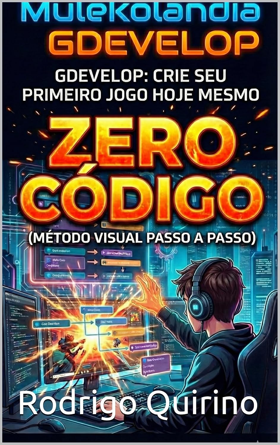 GDevelop: Crie Seu Primeiro Jogo Hoje Mesmo: Zero Linhas de Código: O Método Visual Passo a Passo para Iniciantes e Futuros Criadores (Série Mulekolândia) (Mulekolândia - Escola de programação)
