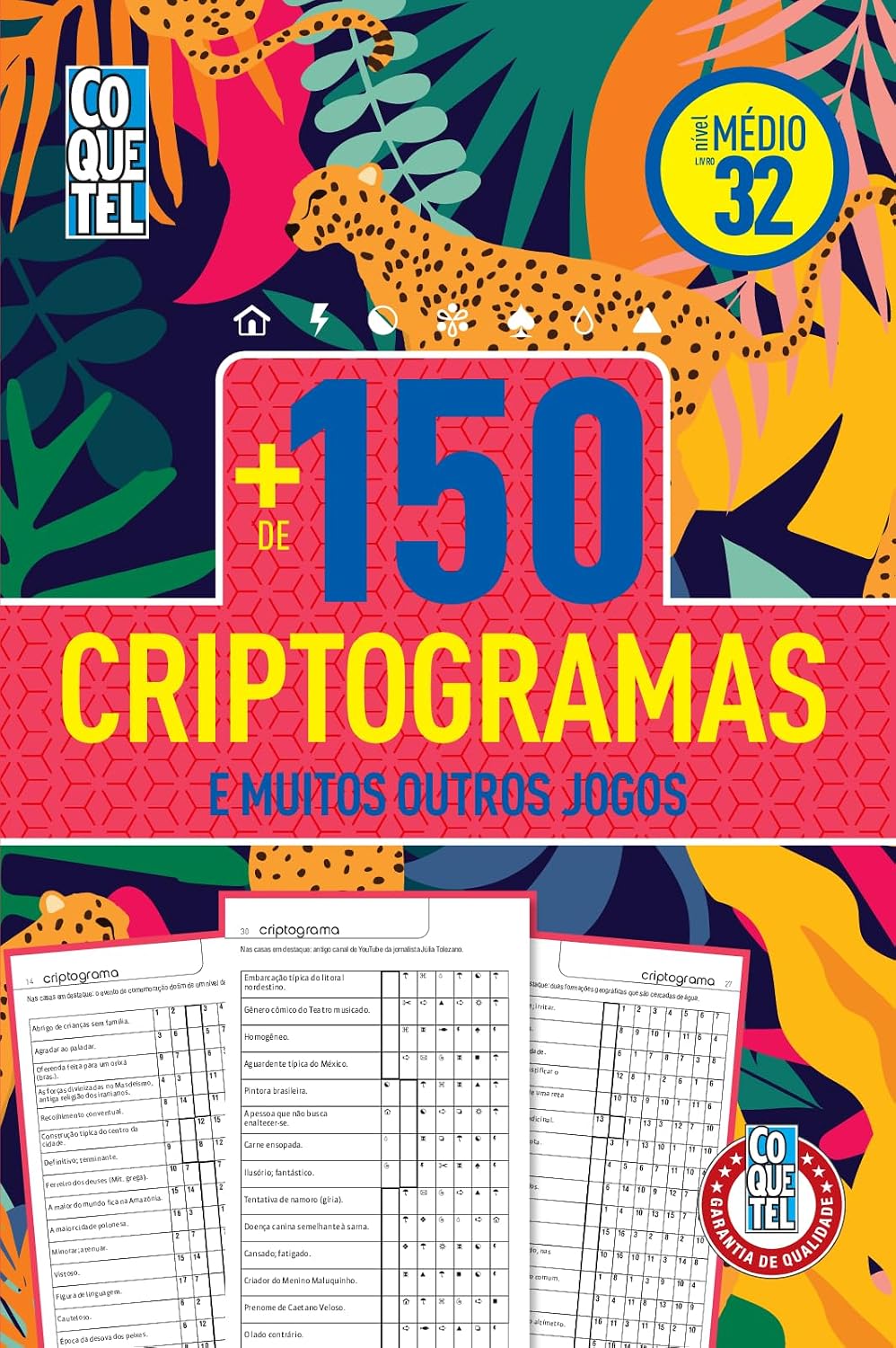 Livro Coquetel Mais de 150 Criptogramas Nível Médio Ed 32 baixar o livro de graça