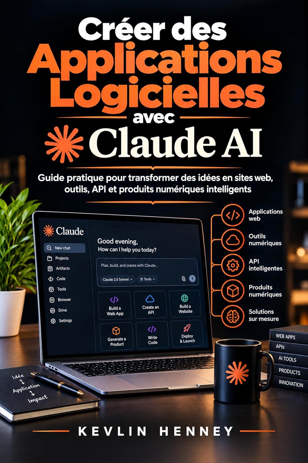 CRÉER DES APPLICATIONS LOGICIELLES AVEC CLAUDE AI: Guide pratique pour transformer des idées en sites web, outils, API et produits numériques intelligents (French Edition) baixar o livro de graça