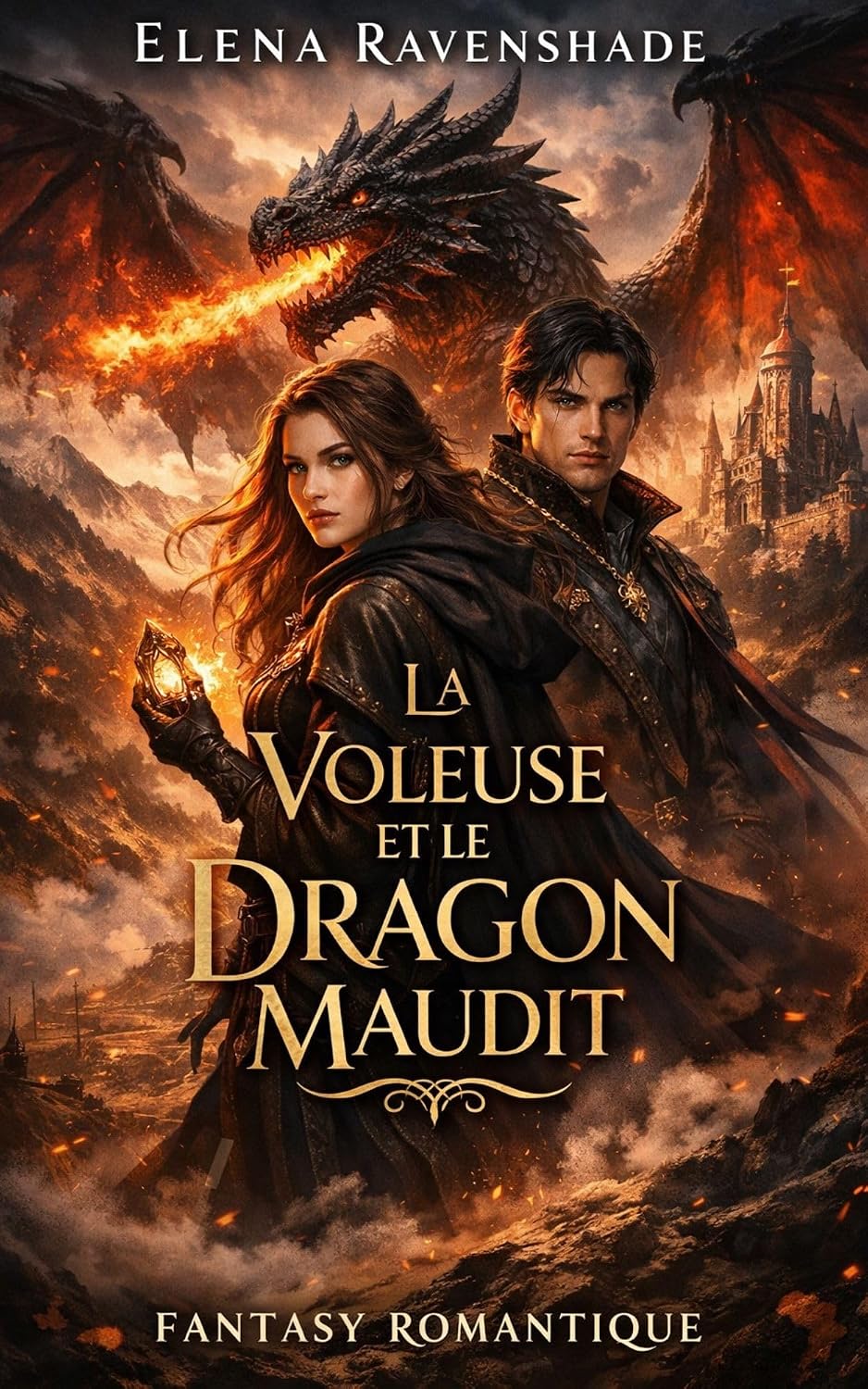 ler totalmente La Voleuse et le Dragon Maudit: Une épopée de fantasy romantique — malédiction, dragons et amour impossible (French Edition)