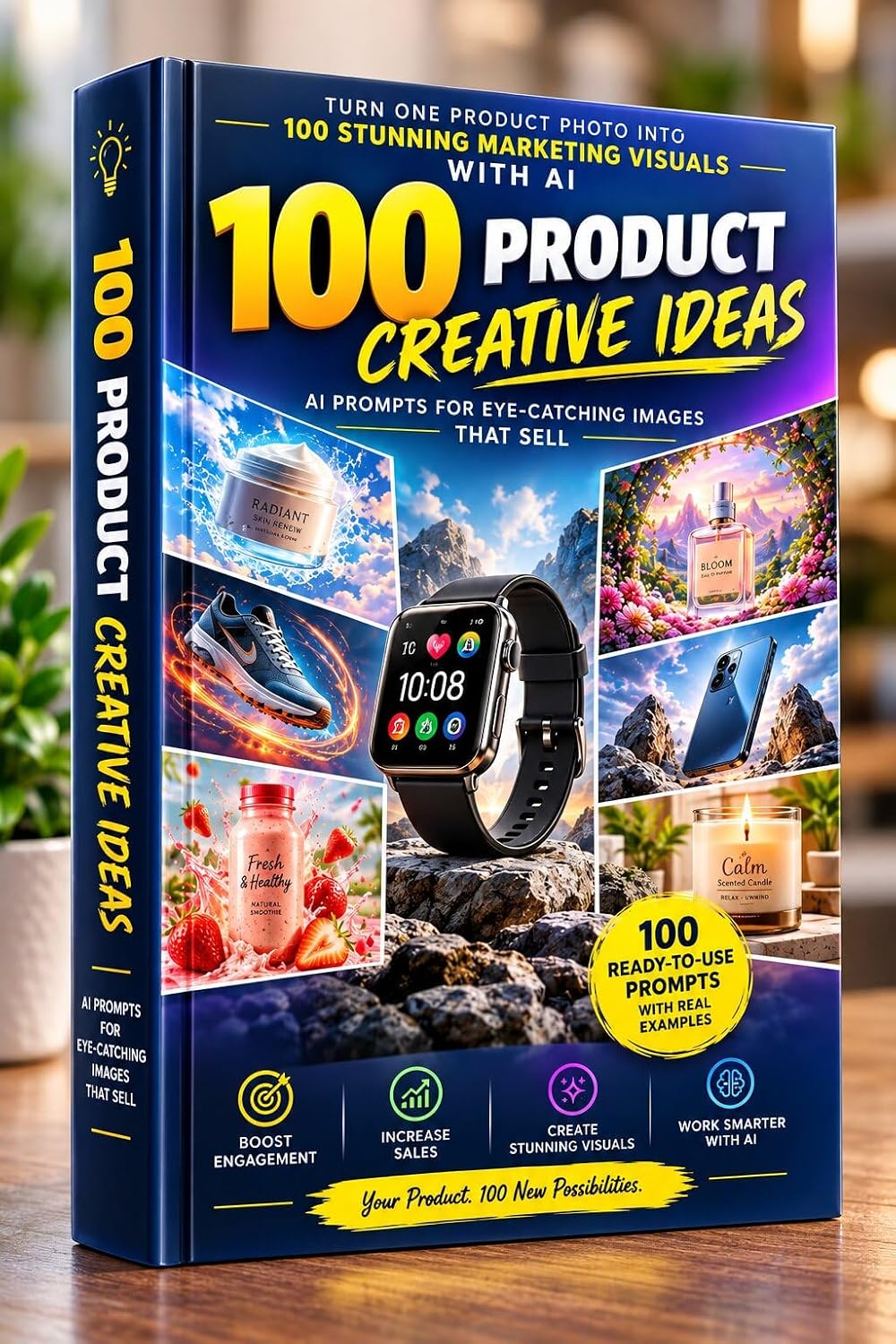 100 AI Product Image Prompts: Create Stunning Product Photos, 3D Visuals & Marketing Images from One Product Photo (English Edition) baixar livro de graça