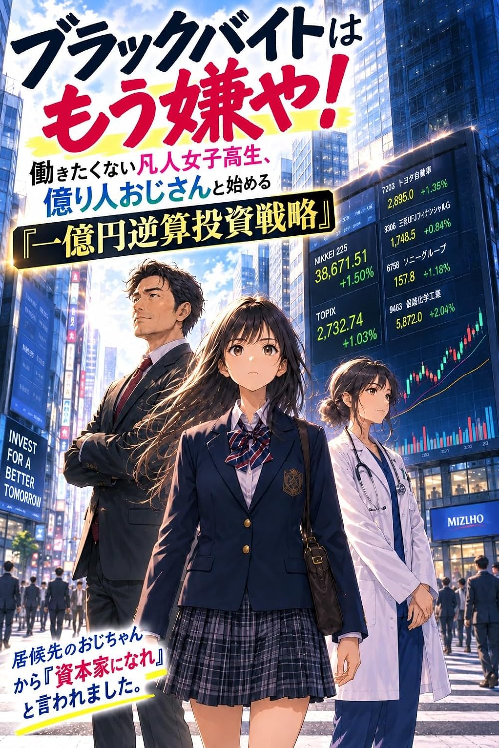 ler totalmente Black Baito wa Mou Iya ya Hatarakitakunai Bonjin Joshikousei Okuribito Ojisan to Hajimeru Ichioku-en Gyakusan Toushi Senryaku (Japanese Edition)